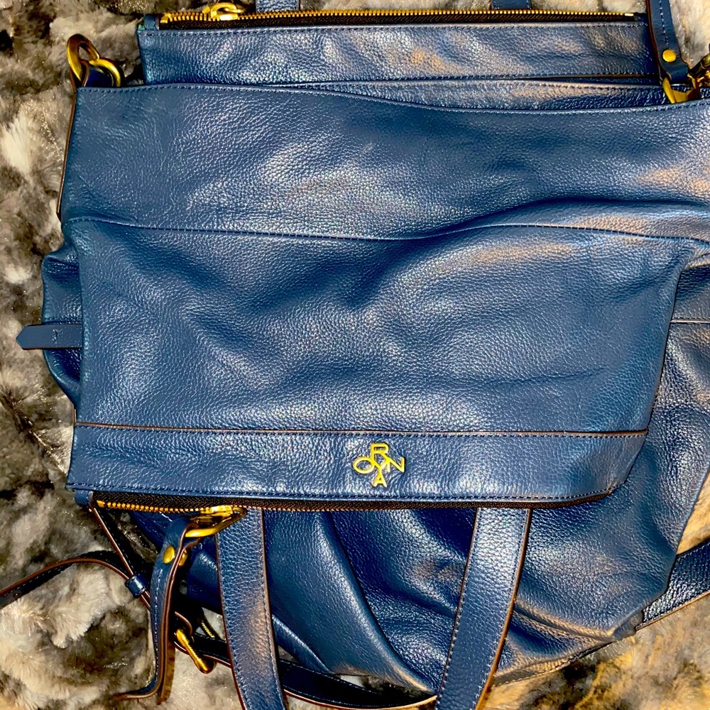 Blue OrYany tote bag.